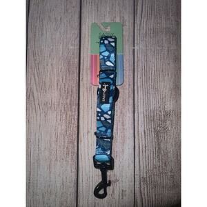 New Sassy Woof Santorini Blue Dog Pet Fabric Leash Standard NWT 5 Feet Long